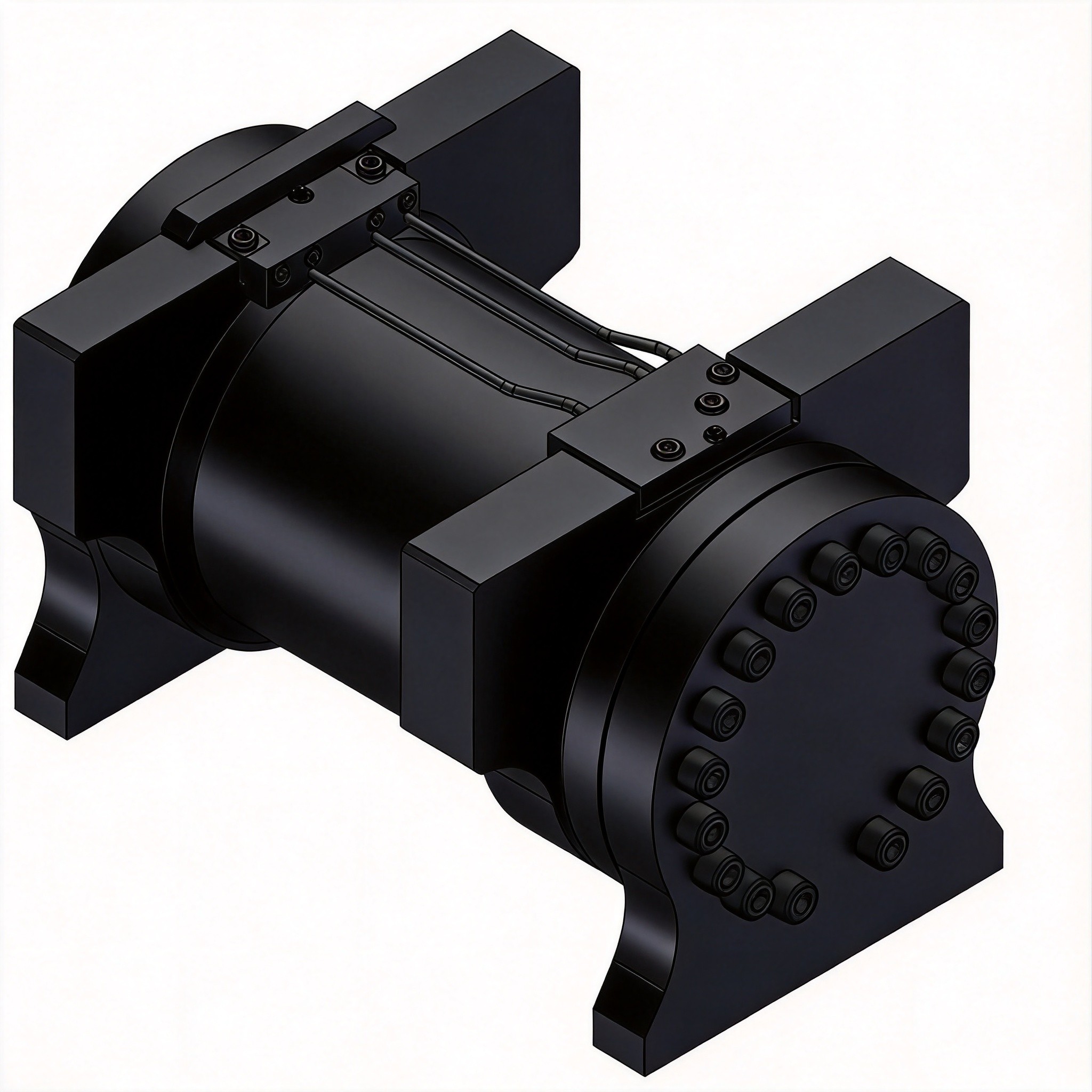 HMT-D tilt motor for high holding-torque excavator tilt coupler applications